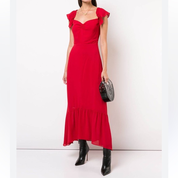 Red Reformation Cocktail/Black Tie Dress